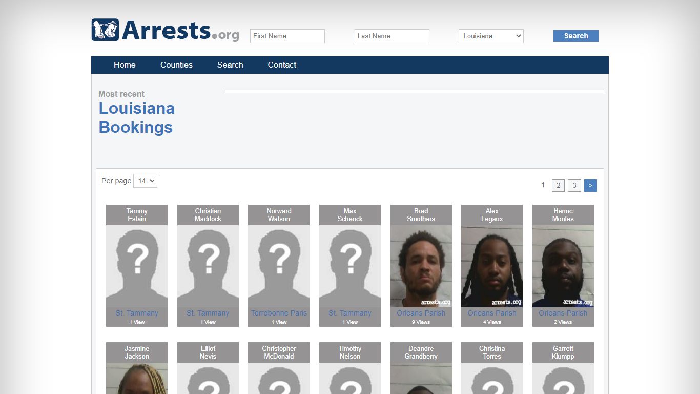 Louisiana Arrests and Inmate Search